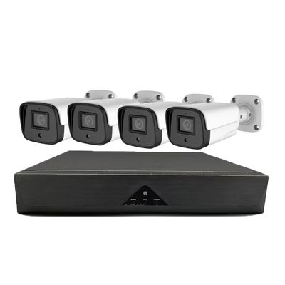 5MP POE Security Cameras System with Audio, Outdoor IP66 Waterproof 2K Home Surveillance Cameras NVR Kit with Motion Detection, Color Night Vision, Remote Viewing (4CH)