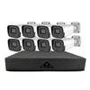 5MP POE Security Cameras System with Audio, Outdoor IP66 Waterproof 2K Home Surveillance Cameras NVR Kit with Motion Detection, Color Night Vision, Remote Viewing (8CH) view 1