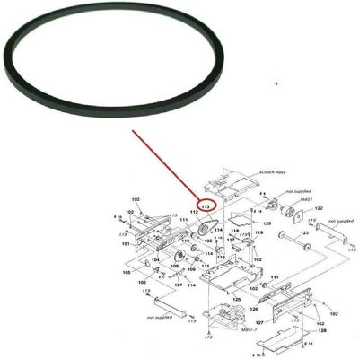 Mini Disc Loading Drive Rubber Belt Compatible With Sony MD MiniDisc Wiki Player