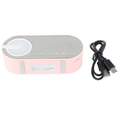 Jiawu Digital Dual Alarm Clock, Multi Function Rechargeable Bluetooth 5.0 Speaker LED Display Mirror Desk Alarm Clock with FM Radio & Colourful Lights for Hotel, Office, Bedroom, Travel