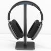 Headphone Stand, Rounded Corner Anti Slip Headset Stand, Base TPU Tray Sturdy Metal Bar Headset Holder for Home Gaming Office Small and Portable, Easy to Install (Black) view 1