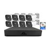 5MP POE Security Cameras System Built-in Audio, Outdoor 2K Surveillance Cameras Kit with Motion Detection, Color Night Vision, Remote Viewing, POE NVR Kit with 2T Hard Disk view 1