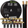 GEARit 50ft 12ga Speaker Wire & 12 Rt Angle Banana view 1