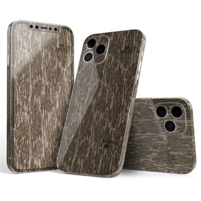 Design Skinz Full-Body Wrap Decal Protective Skin-Kit Compatible with iPhone 12 - Mossy Oak Bottomland