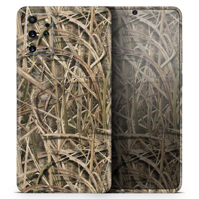Design Skinz Full-Body Wrap Decal Protective Skin-Kit Compatible with Galaxy S22 Ultra - Mossy Oak Shadow Grass Blades