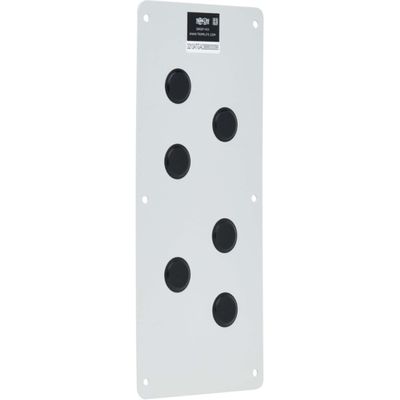Eaton Tripp Lite Series SmartRack Cable Gland Plate for NEMA-Rated Enclosure Cabinets, 6 Ports (0.5 in.) - Cable Gland Plate - Metal, Low Density Polyethylene (LDPE)
