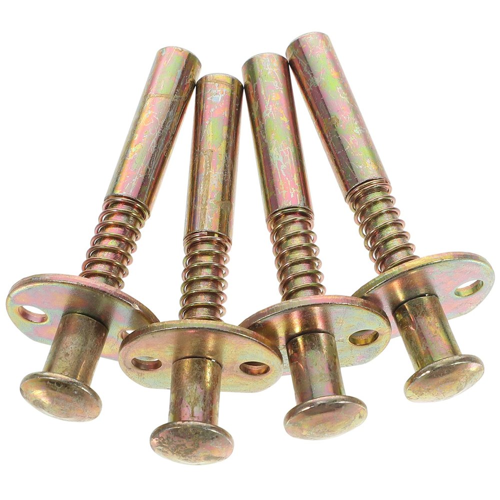 DOITOOL Replacement Latch for Crib 4pcs Spring Loaded Latches for Crib Bed Bed Rail Window Screen Pin
