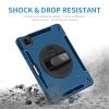 AdirMi Case for New iPad Pro 11 Inch Case 2022(4th Gen)/2021(3rd Gen)/2020, 3 Layer Rugged Military Grade Shockproof Case with 360 Swivel Stand -Handle -Shoulder Strap -Pencil Holder,Blue view 2
