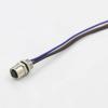 10pcs M5 Waterproof Shielded Connectors - 3Pin Female Back Panel Mount Connector with 75CM 26AWG Wire view 1