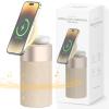COLSUR Bluetooth Speaker, Magnetic Wireless Charger, Bluetooth Speakers with Night Light, 2 in 1 Wireless Charging Station for iPhone 17/16/15/14/13/12 Series, AirPods Pro 2/4/3/2Gift Ideal(Yellow) view 1