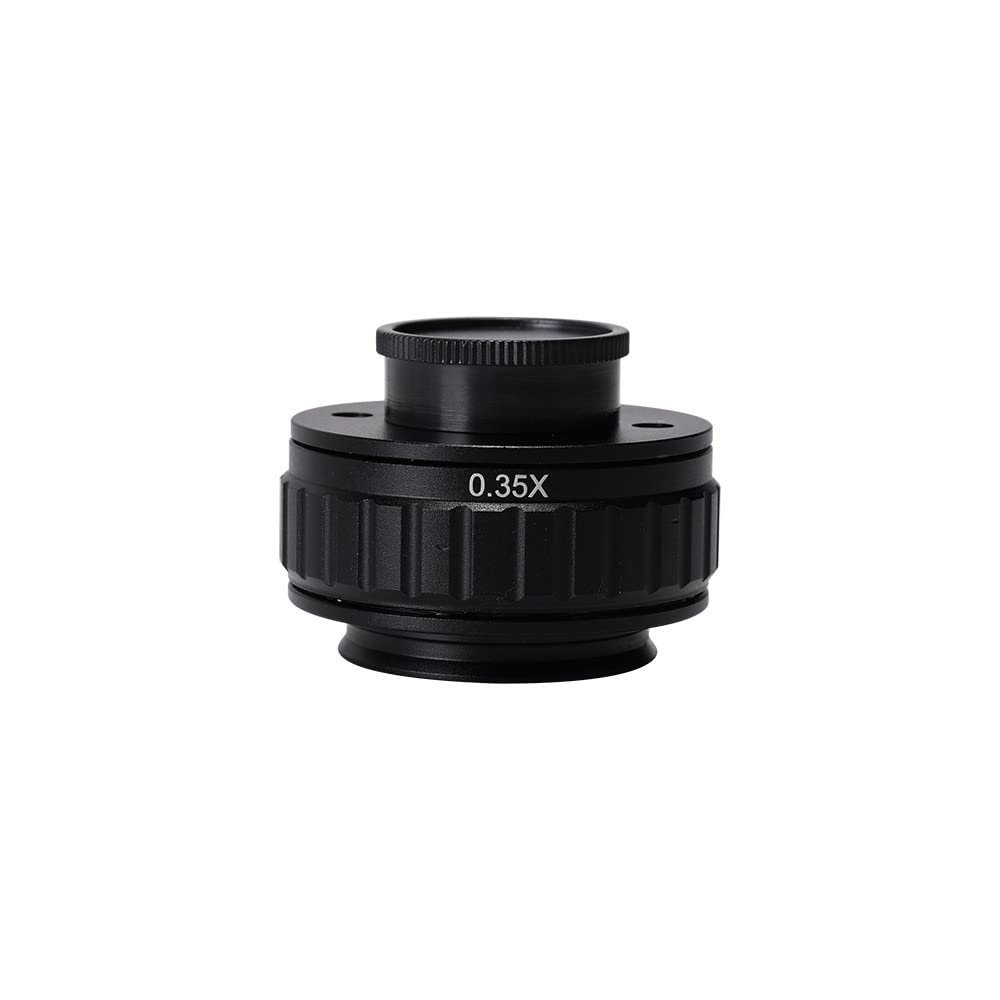 1x 0.35x 0.5X C-Mount Adapter Trinocular Video Microscope Camera Adapter (Color : 0.35x)