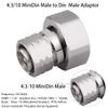 Whisary 7/16 Din L29 Male to 4.3-10 Mini DIN Male Low PIM 163 dBc Adaptor 4.3/10 to Din Adapter view 2