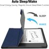 Ayotu Stand Case for Kindle Scribe 10.2 Inch (2024/2022 Released) - Auto Sleep/Wake, Premium Sturdy Fabric Cover with Pen Holder, Only for 10.2" Kindle Scribe, Blue view 2