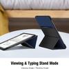 Ayotu Stand Case for Kindle Scribe 10.2 Inch (2024/2022 Released) - Auto Sleep/Wake, Premium Sturdy Fabric Cover with Pen Holder, Only for 10.2" Kindle Scribe, Blue view 3