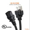 CableCreation [5-Pack] 1 Feet 18 AWG Universal Power Cord for NEMA 5-15P to IEC320C13 Cable, 0.3M / Black view 4