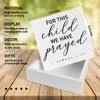 Christian Nursery Desk Decor, For This Child We Have Prayed Wooden Sign view 2