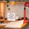 Christian Nursery Desk Decor, For This Child We Have Prayed Wooden Sign view 4