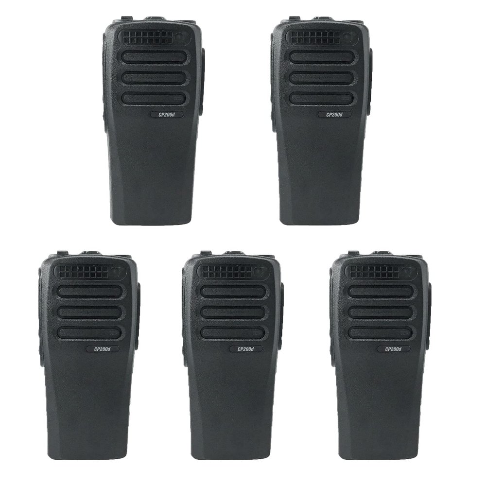 Amazingxiax 5Pack CP200D Housing Case Front Cover with Speaker Compatible with CP200D, Black