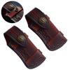 2PC Hand Made Carved Leather Sheath for Folding Knife Cover Pouch Belt Clip view 2