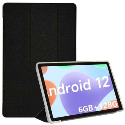AIJAKO Case for ALLDOCUBE iPlay 50/ALLDOCUBE iPlay 50 Pro/ALLDOCUBE iPlay 50 Pro Max Tablet 10.4 inch, Ultra Slim PU Leather Folding Trifold Stand Protective Cover Case with Soft TPU Back Shell, Black