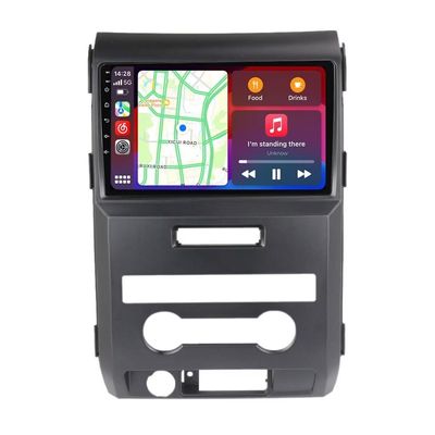 Radio Stereo for Ford F150 2009-2012, Biorunn Android 9 Inch Octa Core GPS Navigation Built-in Car-Play Android Auto IPS FM AM RDS SWC DSP, 4GB RAM 32GB ROM