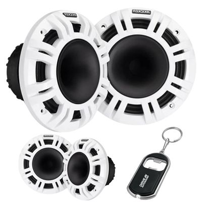 KICKER 48KMXL654 6.5" 2-Way Marine Horn Loaded Compression Driver (HLCD) Coaxial Speakers