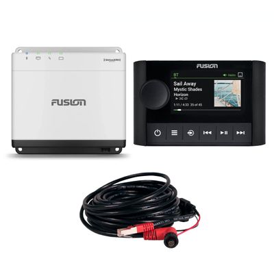 Fusion Entertainment MS-WB675 DSP Stereo MS-ERX400 Black Remote Bundle