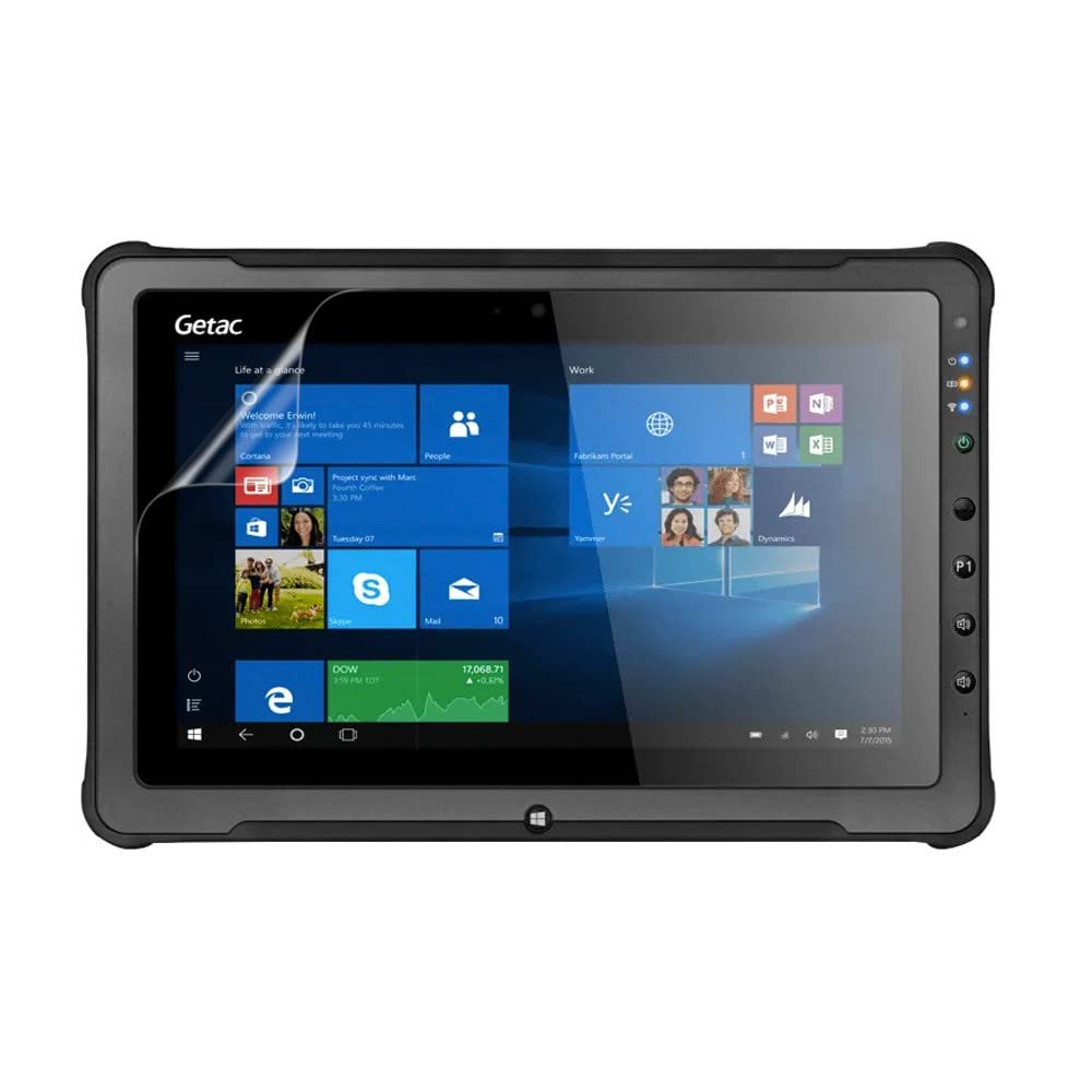 celicious Vivid Invisible Glossy HD Screen Protector Film Compatible with Getac F110 (4th Gen) [Pack of 2]