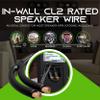 GEARit 15ft 12 AWG Y Speaker Wire & 12 Rt Angle Banana Plug view 3