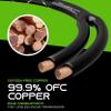 GEARit 15ft 12 AWG Y Speaker Wire & 12 Rt Angle Banana Plug view 4