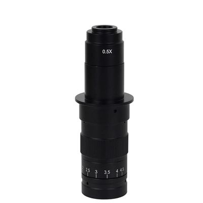 Microscope Auxiliary Lens 0.3X 0.5X 0.75X 2.0X Barlow Auxiliary Objective Glass Lens for 180X C Mount Portable Zoom Lens HDMI VGA USB Microscope Camera (Color : 180X)