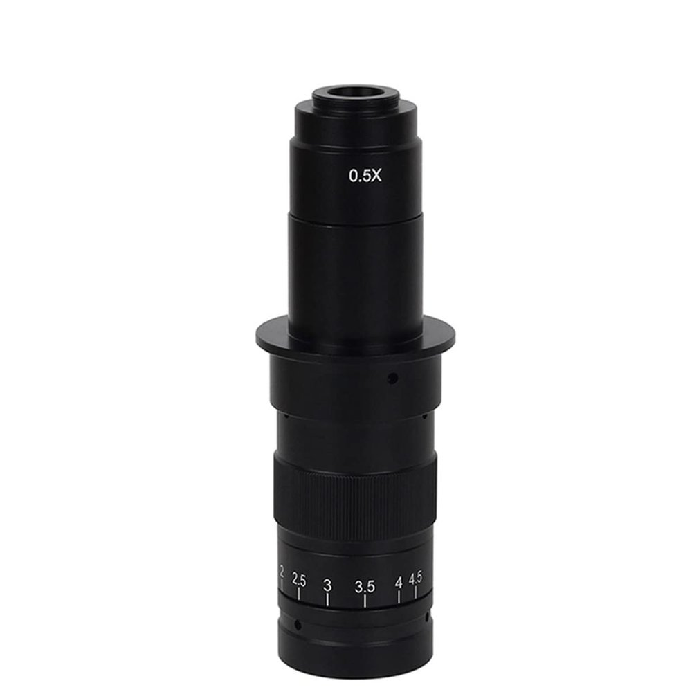 Microscope Auxiliary Lens 0.3X 0.5X 0.75X 2.0X Barlow Auxiliary Objective Glass Lens for 180X C Mount Portable Zoom Lens HDMI VGA USB Microscope Camera (Color : 180X)