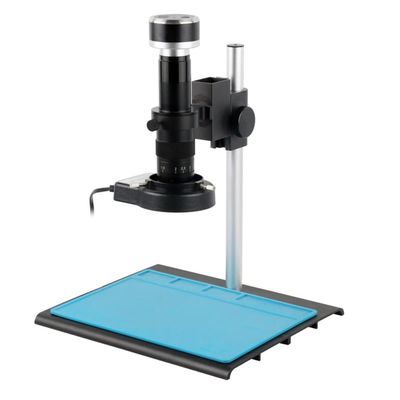 1080P Video Microscope Camera Type-c HDMI USB Digital Industrial Mouse Lab Video Microscope Camera U Disk Storage for PCB Soldering Phone Repair PCB Inspection (Color : 180X-01)