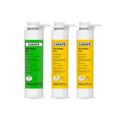 AquaTru One-Year Carafe Filter Combo Pack  Includes 1 Pre/Carbon Filter (Stages 12) & 1 VOC Carbon Filter (Stage 4)  Compatible with AquaTru Carafe Water Purifiers