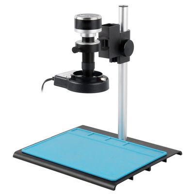 1080P Video Microscope Camera Type-c HDMI USB Digital Industrial Mouse Lab Video Microscope Camera U Disk Storage for PCB Soldering Phone Repair PCB Inspection (Color : 120X-01)