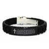 Brazaletes con frases de la Biblia - El Amor ES paciente, ES bondadoso. El Amor no ES envidioso ni jactancioso ni orgulloso - 1 Corintios 13:4 - pulsera con cierre deslizante view 1