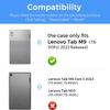ALILANG Case for Lenovo Tab M9 Case 9.0 inch (TB-310FU, 2023 Released), Shockproof Smart Embossed with Card Solts Cover for Lenovo Tab M9 Tablet Case-Green view 2