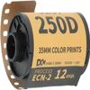 Colour Prints, Color Print Film Wide Exposure Range 35mm High Resolution 200-250 Degree Light Sensitivity Professional ECN 2 Process for 135 Camera (12 Sheets) view 1