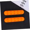 Mikikit 2pcs Cable Organizer Silicone Cord Holders Self-Adhesive Desktop Management for Home Office Tidy up USB and Power Cables Flexible Line Manager Orange view 3