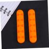 Mikikit 2pcs Cable Organizer Silicone Cord Holders Self-Adhesive Desktop Management for Home Office Tidy up USB and Power Cables Flexible Line Manager Orange view 4