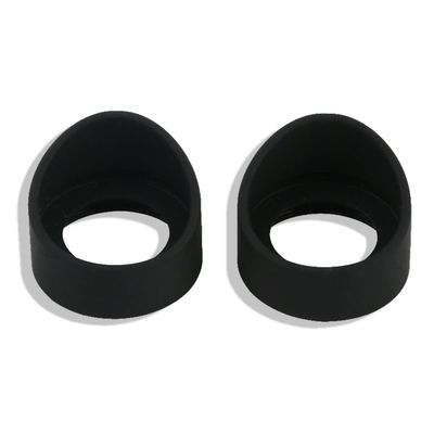 1 Pair Microscope Eyepiece Eye Mask Fit for Binocular Trinocular Industrial Microscope Slant Eye Mask