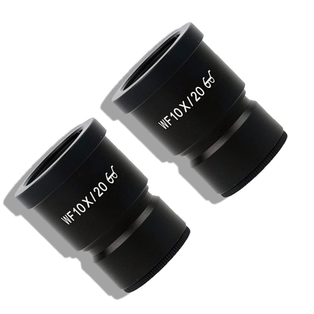 1pcs/2pcs WF10X Stereo Microscope Wide-Angle Eyepiece Large Field of View High Eye Point 10 Times (Color : 2PCS)