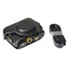 Camera Storage Bag Case Cover for Sony RX100 RX100II RX100 M3 RX100III M4 M5 M6, Retro PU Leather Protective Camera Case with Shoulder Strap (Black)