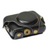 Camera Storage Bag Case Cover for Sony RX100 RX100II RX100 M3 RX100III M4 M5 M6, Retro PU Leather Protective Camera Case with Shoulder Strap (Black) view 2