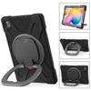 360 Rotation Case for Samsung Galaxy Tab S6 Lite 10.4" Sturdy Cover Rotate Ring Stand Shoulder Carrying Strap Hand Strap Rugged Children Adults Outdoor Case (Black+Gray) view 4