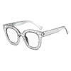 bullabulling Rhinestones Bling Bling Cateye Reading Glasses Women Blue Light Blocking (gray, 0.0, multiplier_x) view 2