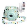Ngaantyun Mini 12 Clear Case Bundle Kit for Fujifilm Instax Mini 12 Instant Camera Case with Film Pocket Pictures Holder, Stickers Skin Decal, Adjustable Shoulder Strap Accessories view 1