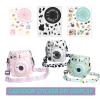 Ngaantyun Mini 12 Clear Case Bundle Kit for Fujifilm Instax Mini 12 Instant Camera Case with Film Pocket Pictures Holder, Stickers Skin Decal, Adjustable Shoulder Strap Accessories view 3