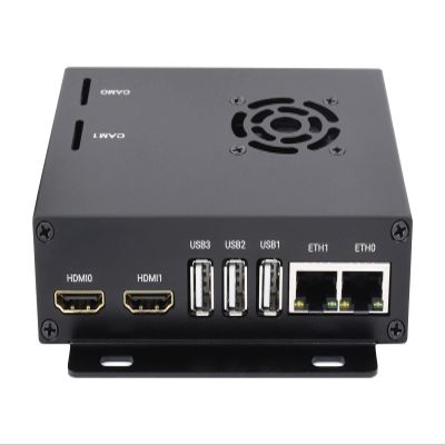 Waveshare CM4-DUAL-ETH-WIFI6-BASE: Barebone Single-Board Computer with WiFi 6, Dual Ethernet, 3x USB 2.0, 2x HDMI, 40PIN GPIO, Linux OS