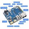 Waveshare CM4-DUAL-ETH-WIFI6-BASE: Barebone Single-Board Computer with WiFi 6, Dual Ethernet, 3x USB 2.0, 2x HDMI, 40PIN GPIO, Linux OS view 3